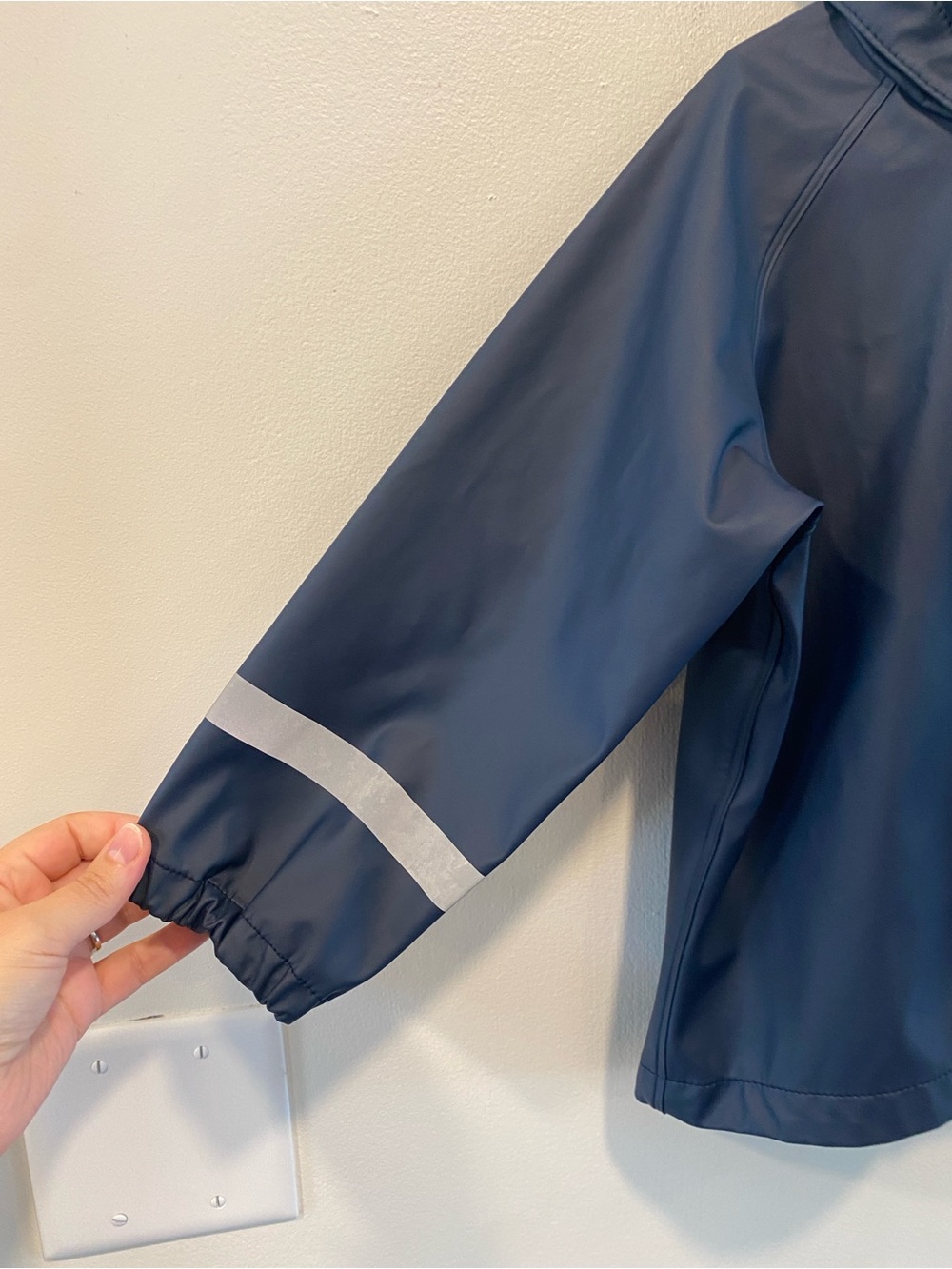 Reima Kids' Rubber Rain Jacket lampi size 4 navy blue waterproof - Picture 4 of 10